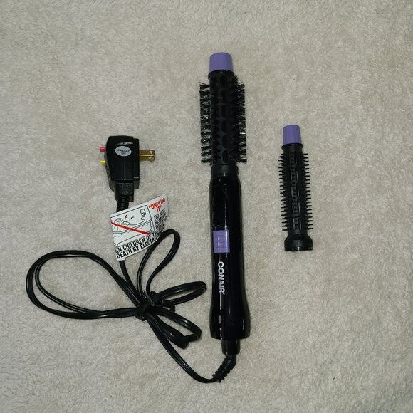 Conair Other - Conair Supreme Black/Purple 2-in-1 Hot Air Curling Brush Dryer